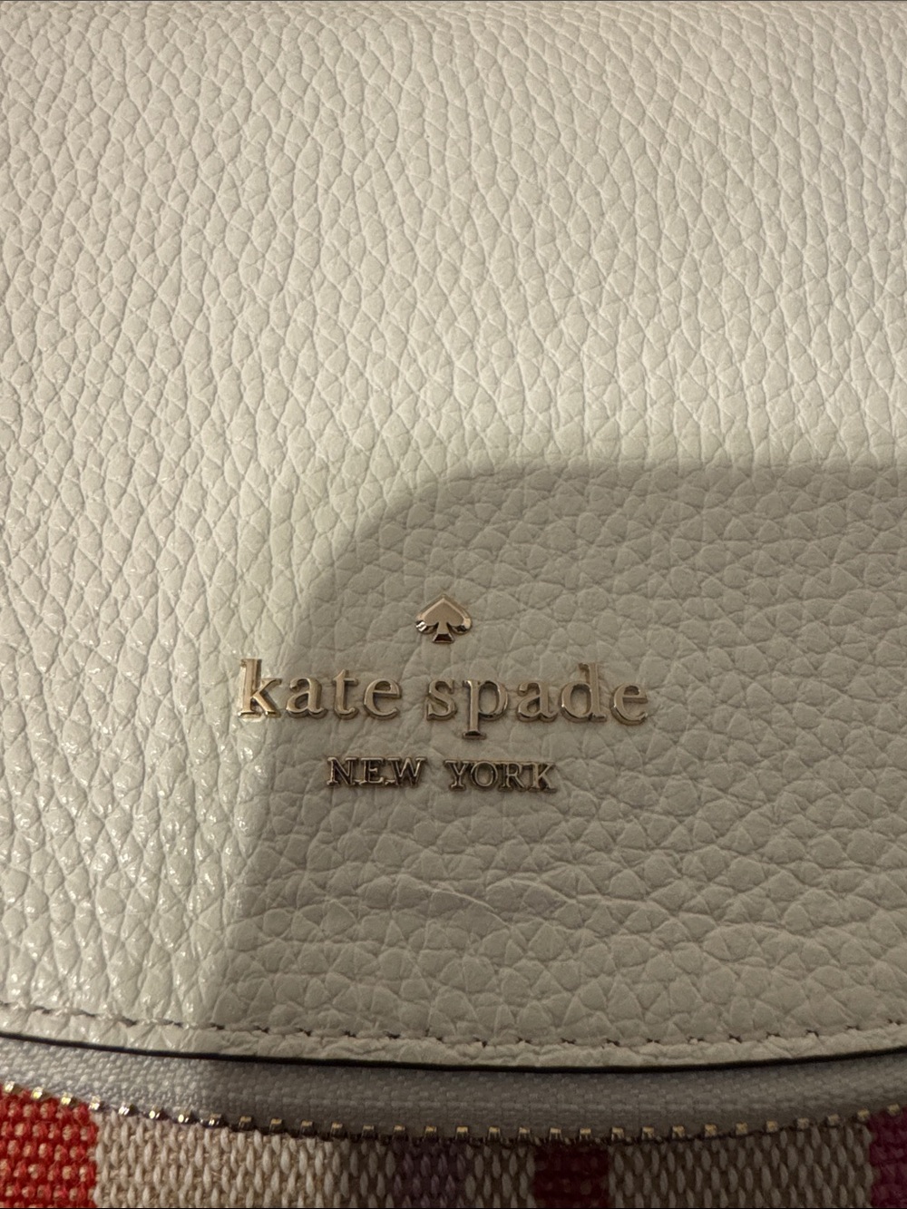 kate spade White, Pink & Red Striped Crossbody Bag NWOT - Picture 2 of 11